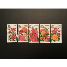 ICOLLECTZONE US 2829-33 Flowers VF used