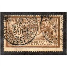 FRA 1900 50c BROWN AND LILAC 'OLIVER MERSON' FINE USED (EBID10823)