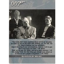 JAMES BOND 007 ' QUOTABLE ' Quantum of Solace card # Q7 (2009)