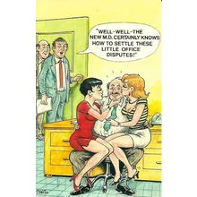 BAMFORTH COMIC "Office Disputes" Postcard (2067)