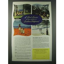 1948 Southern California Ad - 4 Good Seasons