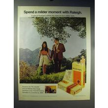 1971 Raleigh Cigarettes Ad - Spend Milder Moment