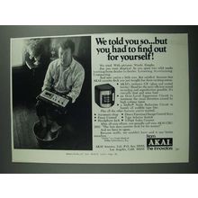 1973 Akai GXC-38D Cassette Deck Ad - We Told You So