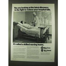 1973 Blue Cross Blue Shield Insurance Ad - Reduce Bills
