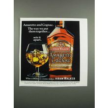 1983 Hiram Walker Amaretto & Cognac Ad - Together