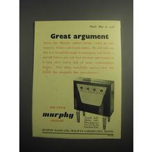 1948 Murphy A122C Radio Ad - Great Argument