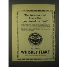 1964 Player's Whiskey Flake Tobacco Advertisement - tobacco keeps the promise