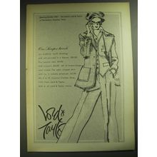 1974 Lord & Taylor Blazer, Vest and Trousers Ad - Our Kasper Tweeds