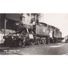 No 5183 Train at Treherbert Station Wales in 1956 Real Photo Postcard