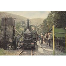 No 6 Douglas At Dolgoch Welsh Wales Railway Station Train Staff Postcard