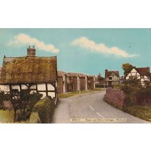 Whitnash Cottages Warwickshire Rare Vintage Postcard