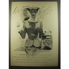 1954 Lord & Taylor Handmacher Suit Ad - The good grey handmacher