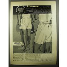 1954 Franklin Simon Hanes Boxer Shorts Ad - The name that means the finest