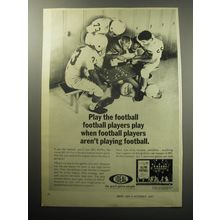 1967 Ideal All Pro Football Game Ad - Play the football football players play