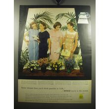 1957 Avisco Rayon Ad - Better dresses than you'd think possible at $5.98