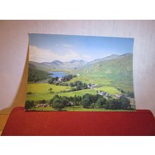 SNOWDON FROM CAPEL CURIG, Gynedd, Wales. used postcard by A J Dixon 1983 pm =