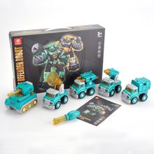 5 in 1 Take Apart Robot Toys Transform to Toys Vehicle
