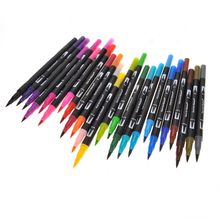 24 Fine Point Markers w/Dual Brush Colored Markers