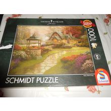 THOMAS KINKADE JIGSAW PUZZLE MAKE A WISH COTTAGE dated 2003