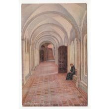 The Cloisters Buckfast Abbey Devon Tuck's Oil Effect Art Postcard