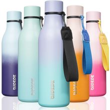 BJPKPK Insulated Water Bottles, 18 Oz Stainless Steel Metal Water Bottle with St