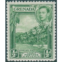 Grenada 1938 ½d. yellow-green Perf 12½ SG153 unused