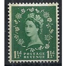 1959 SG601 1 1/2d Green Phosphor Graphite Mounted Mint .. .
