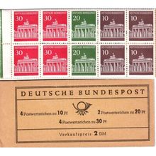 GERMANY BUND Markenheft MH 12 au ( **/mnh )