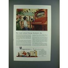 1944 Magnavox FM Radio Ad w/ George Gershwin
