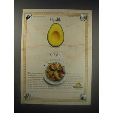 1990 California Avocados Ad - Health. Club.