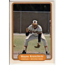 1982 Fleer baseball card 168 Wayne Krenchicki- Orioles