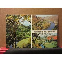 SYMONDS YAT, VIEW FROM ROCK, HEREFORDSHIRE multiview postcard by Harvey Barton =