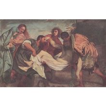 Tiziano Vecelli dit Il Tiziano Le Titien The Tombment Painting Postcard