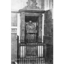 John Stow Tomb Medieval London Author Historian Antique Postcard