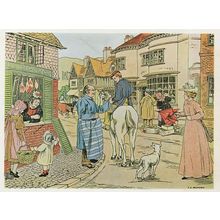 The Butcher from The Book of Shops Victorian London Postcard