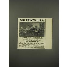 1956 The Old Print Shop Advertisement - Old Prints U.S.A.