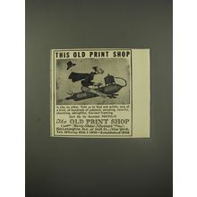 1956 The Old Print Shop Advertisement