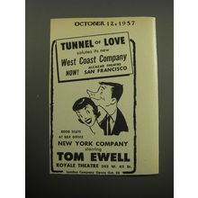 1957 Tunnel of Love Play Ad - Tunnel of Love salutes its new West Coast Company