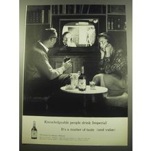 1960 Hiram Walker Imperial Whiskey Ad - Knowledgeable people