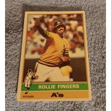 Topps 1976 405 Rollie Fingers Pitcher Oakland A's 5.0 EX Or Better Condition HOF
