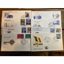 ICOLLECTZONE Belgium FDC Lot of eight (A400-BelFDC4)