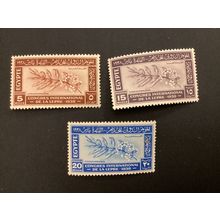 ICOLLECTZONE Egypt 231-233 VF LH flowers