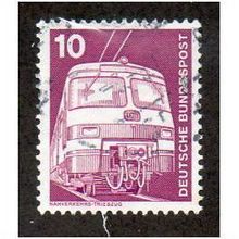 GER 1975 10pf 'TRAIN' FINE USED (EBID30-070)