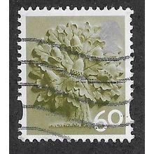 ENGLAND 60P 'ENGLISH OAK' (EN15) FINE USED (EBID66-788)