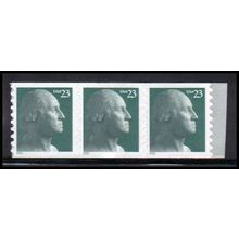 3617 23c George Washington Fine MNH Strip of 3 PA3818