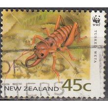 New Zealand 1993 Michel 1294 O Cote (2005) 0.70 Euro WWF Insecte orthoptère