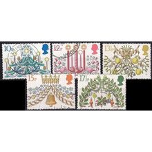 ENGLAND GREAT BRITAIN [1980] MiNr 0856-60 ( O/used ) Weihnachten schön