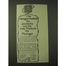 1900 National Biscuit Company Nabisco Ad - The package protects the contents