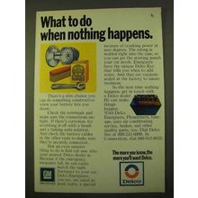 1970 Delco Energizer Batteries Ad - Nothing Happens