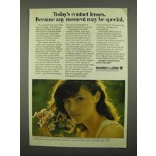 1975 Bausch & Lomb Soflens Contacts Ad - Any Moment